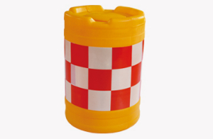 防撞桶的桶身为黄表面会贴上高级反光膜